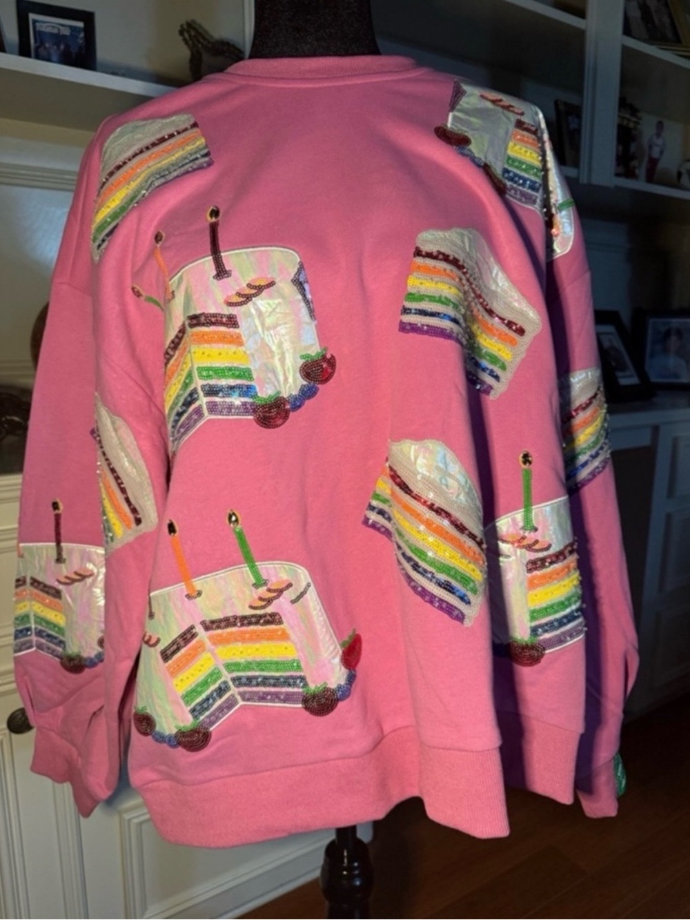 Queen of Sparkles Birthday Cake Sweatshirt